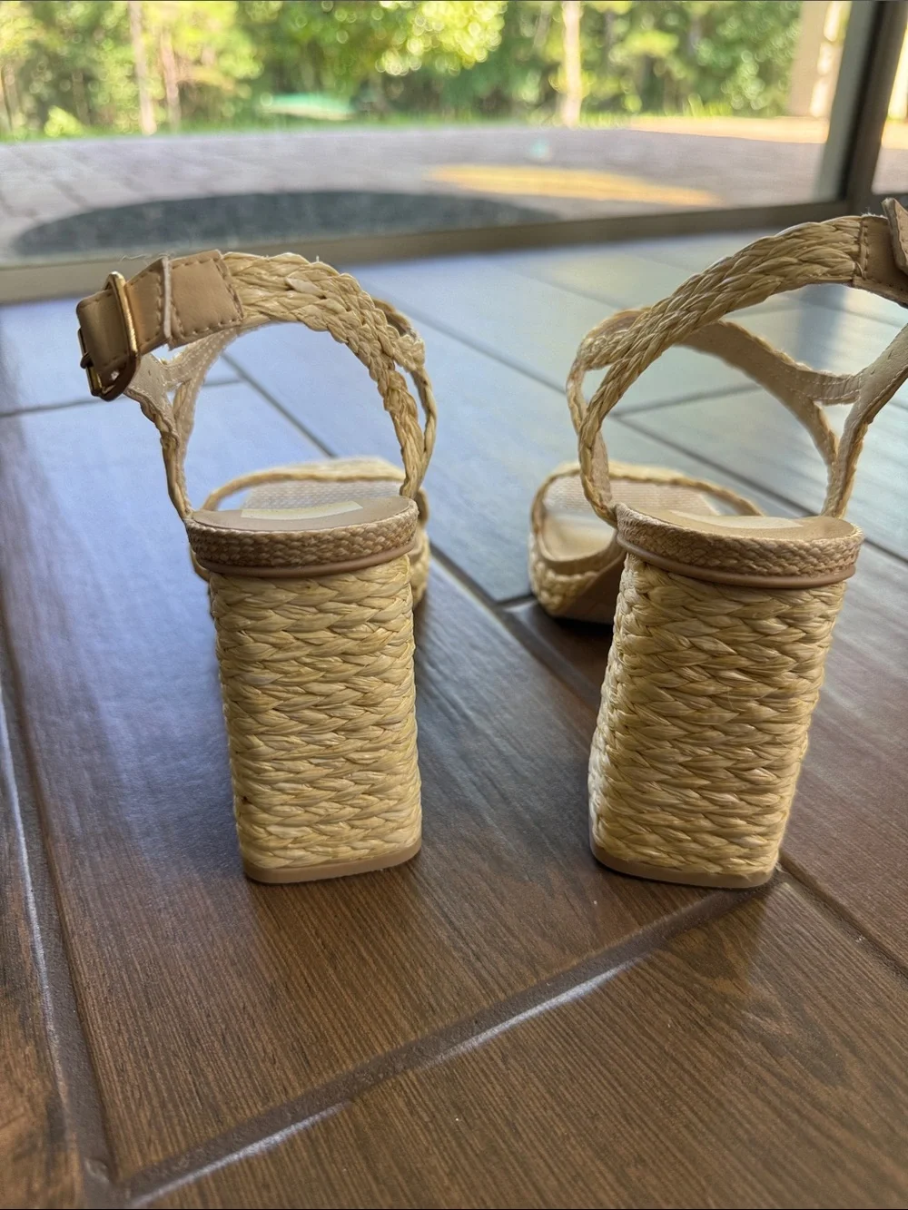 Dolce Vita Natural Braided Wedge Sandals